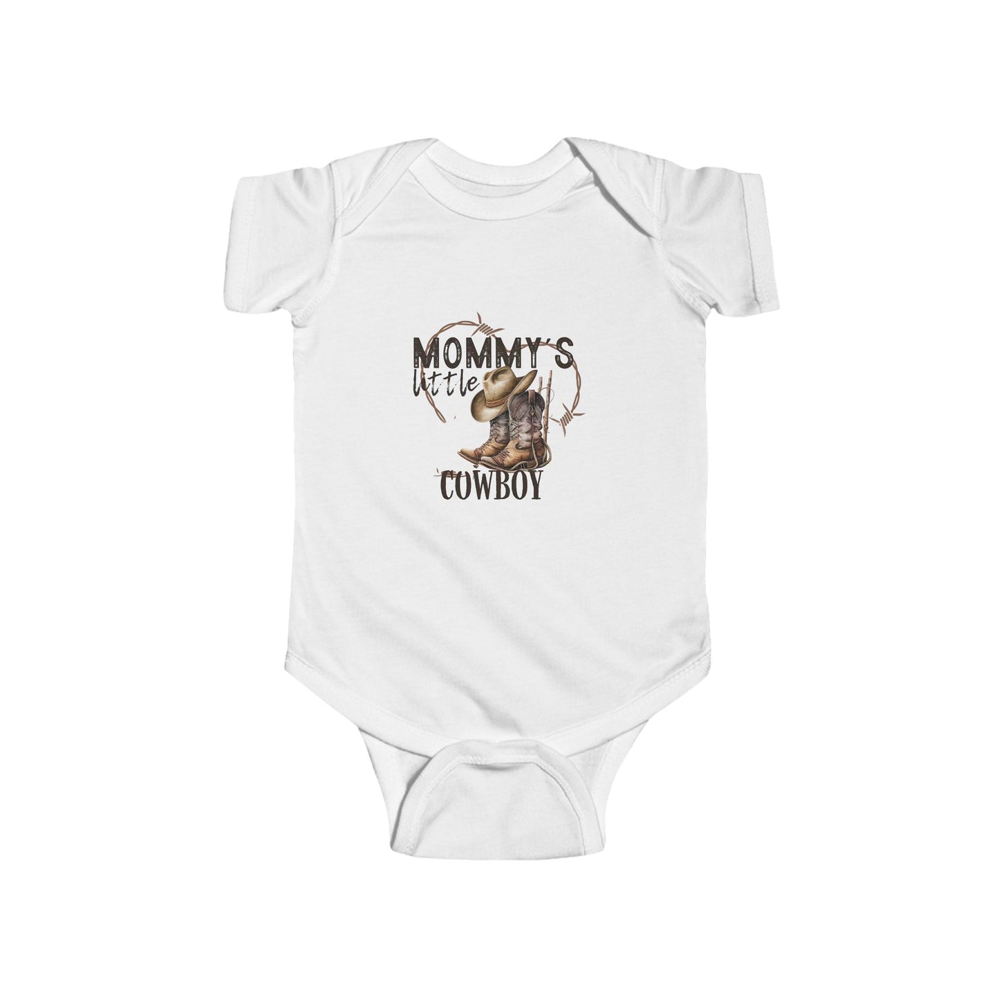 Mommy's Little Cowboy Bodysuit | Baby Western Rodeo Graphic