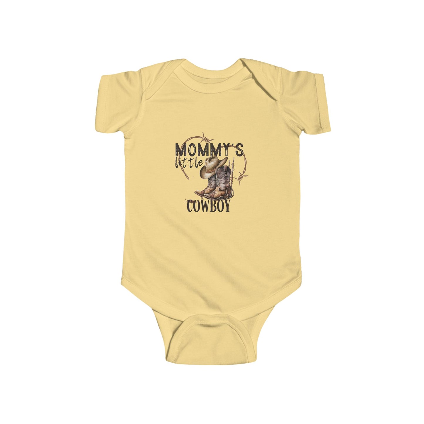 Mommy's Little Cowboy Bodysuit | Baby Western Rodeo Graphic