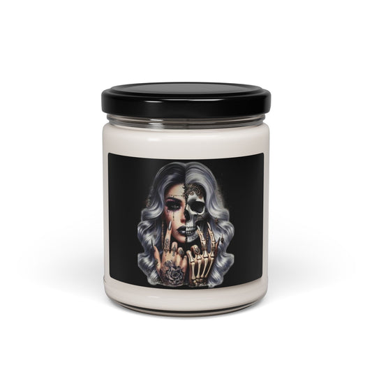 Half Skull Glam Portrait candle | 9oz Soy Candle, Gothic Glamour
