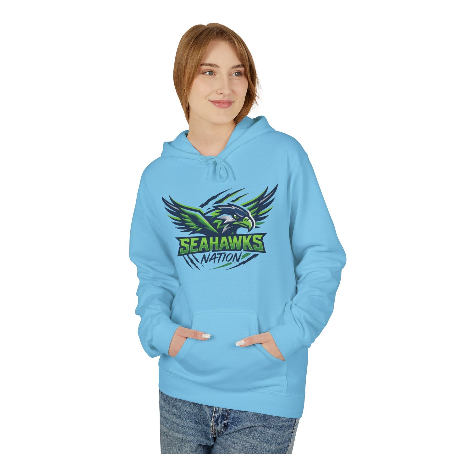 Seahawks Nation Hoodie — Football Fan Crewneck Pullover
