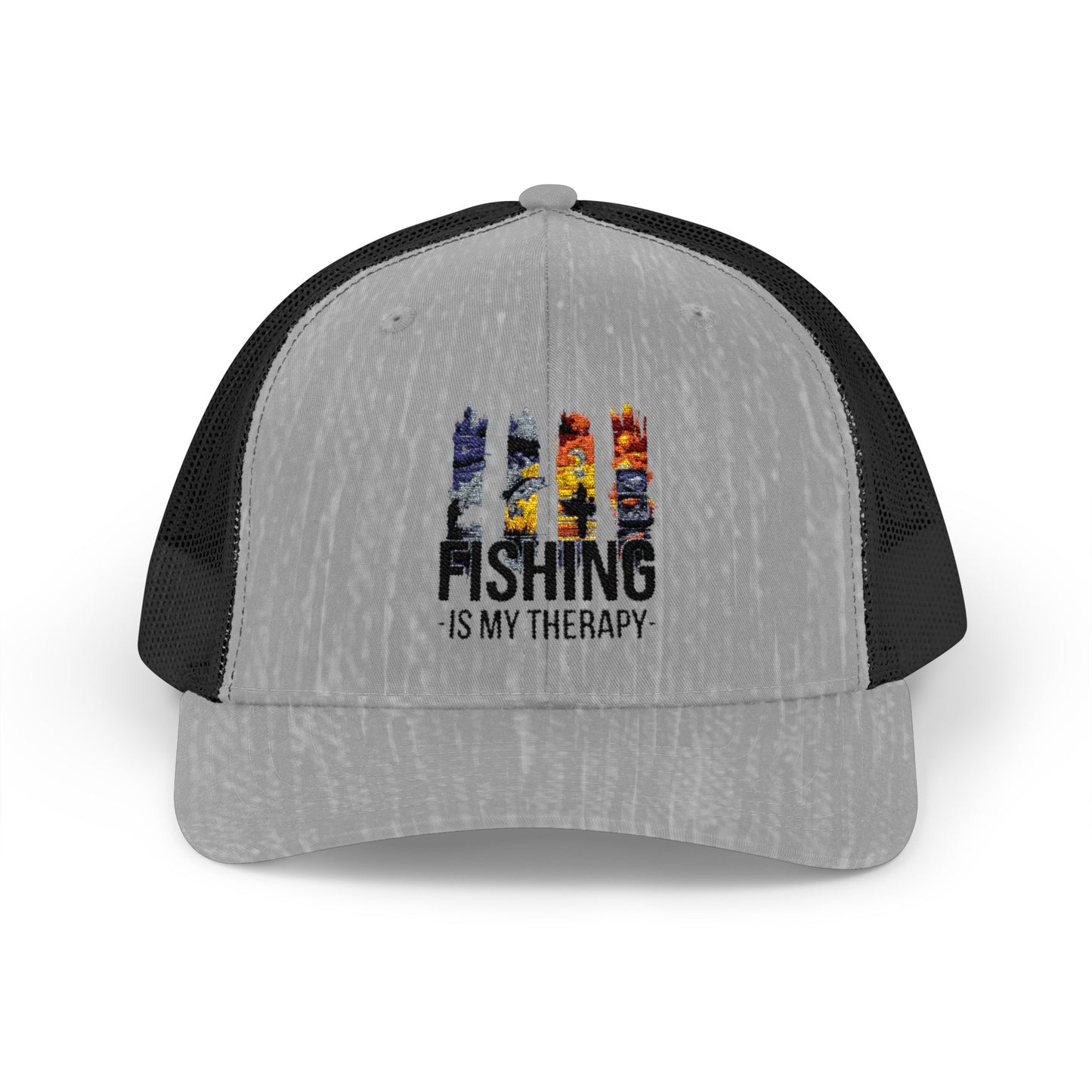 Fishing Is My Therapy Snapback Trucker Cap