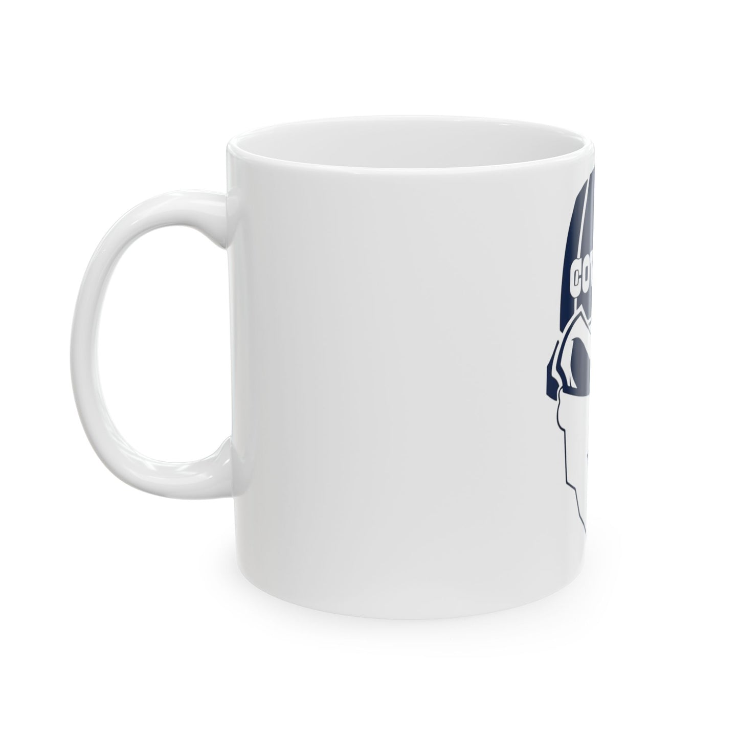 Cowboys Skull Football Fan Ceramic Mug — 11oz & 15oz