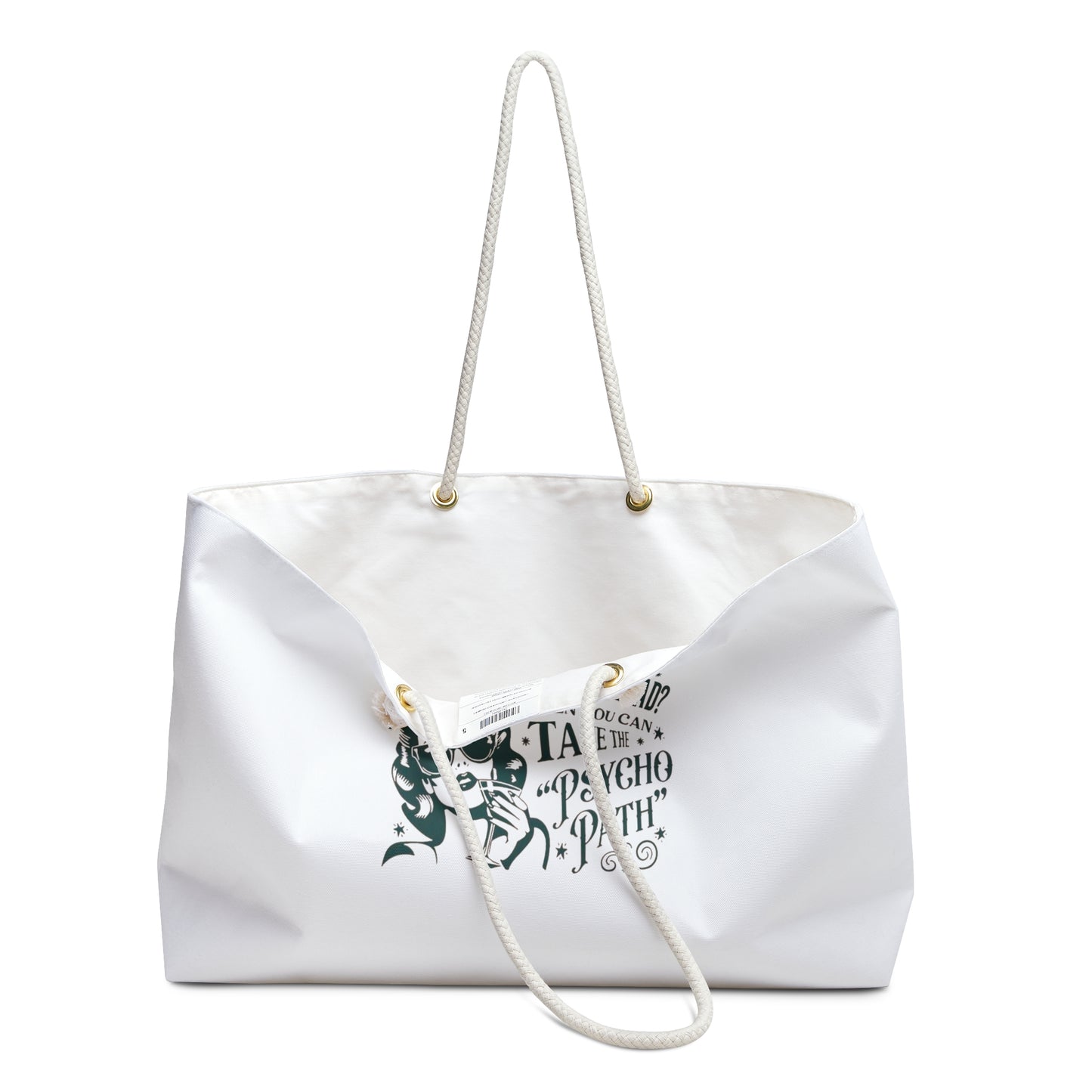 "Why Take the High Road?" Weekender Bag — Graphic Travel Tote