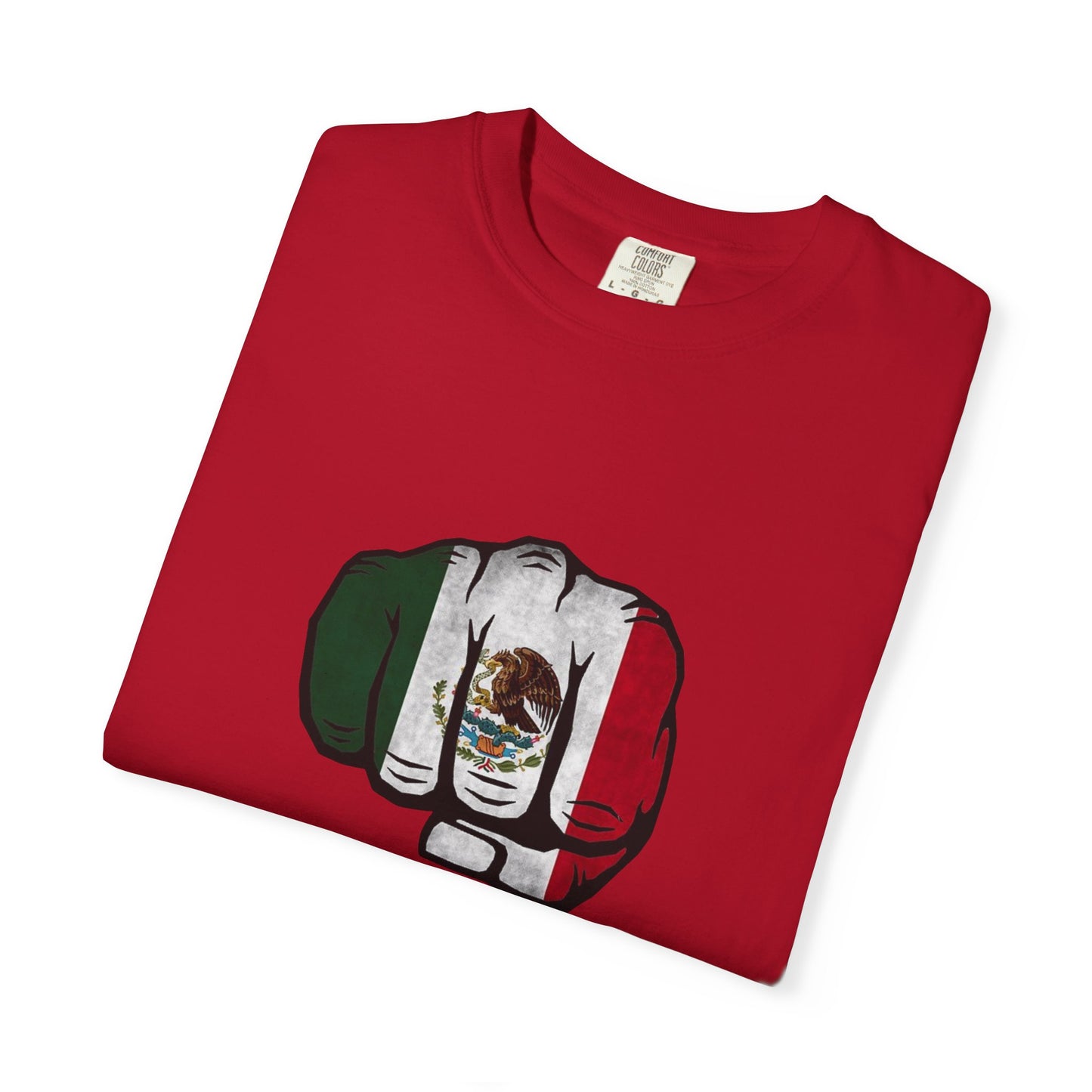 Mexico Flag Fist Tee — Mexican Pride Graphic T-Shirt