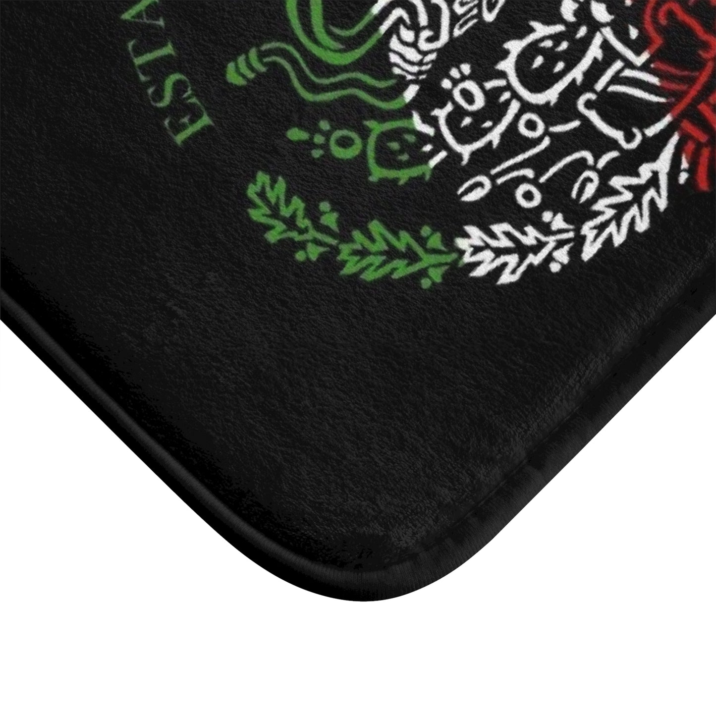 Mexican Eagle Coat of Arms Bath Mat | Mexico Flag Emblem Non-Slip