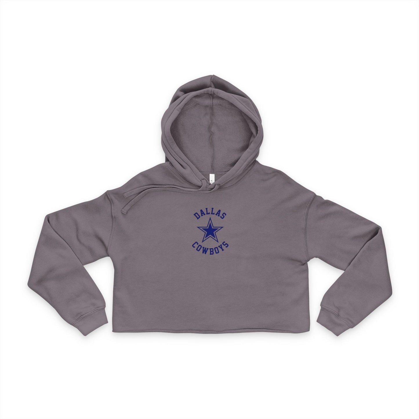 Anchor Floral Design Women's Cropped Hoodie | Nautical Blue Anchor