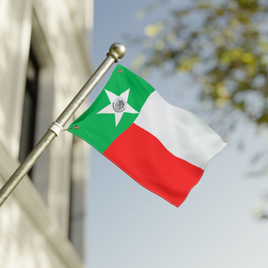 Mexico Historical Flag Double-Sided Garden Flag – Green White Red Star Design