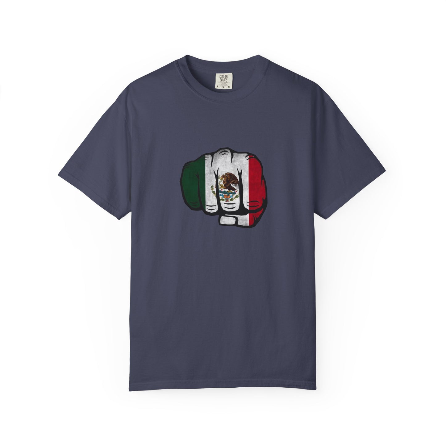 Mexico Flag Fist Tee — Mexican Pride Graphic T-Shirt