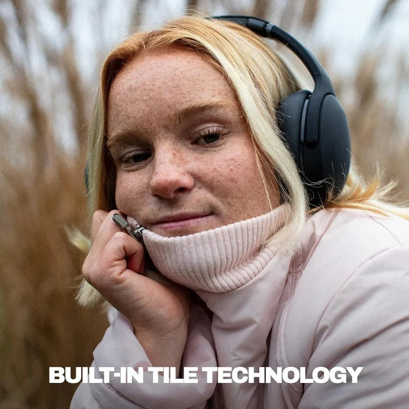 Evo Wireless Bluetooth Headphones with Extra USB-C Charging Cable, Multi-Sensory Bass, Noise Isolating
