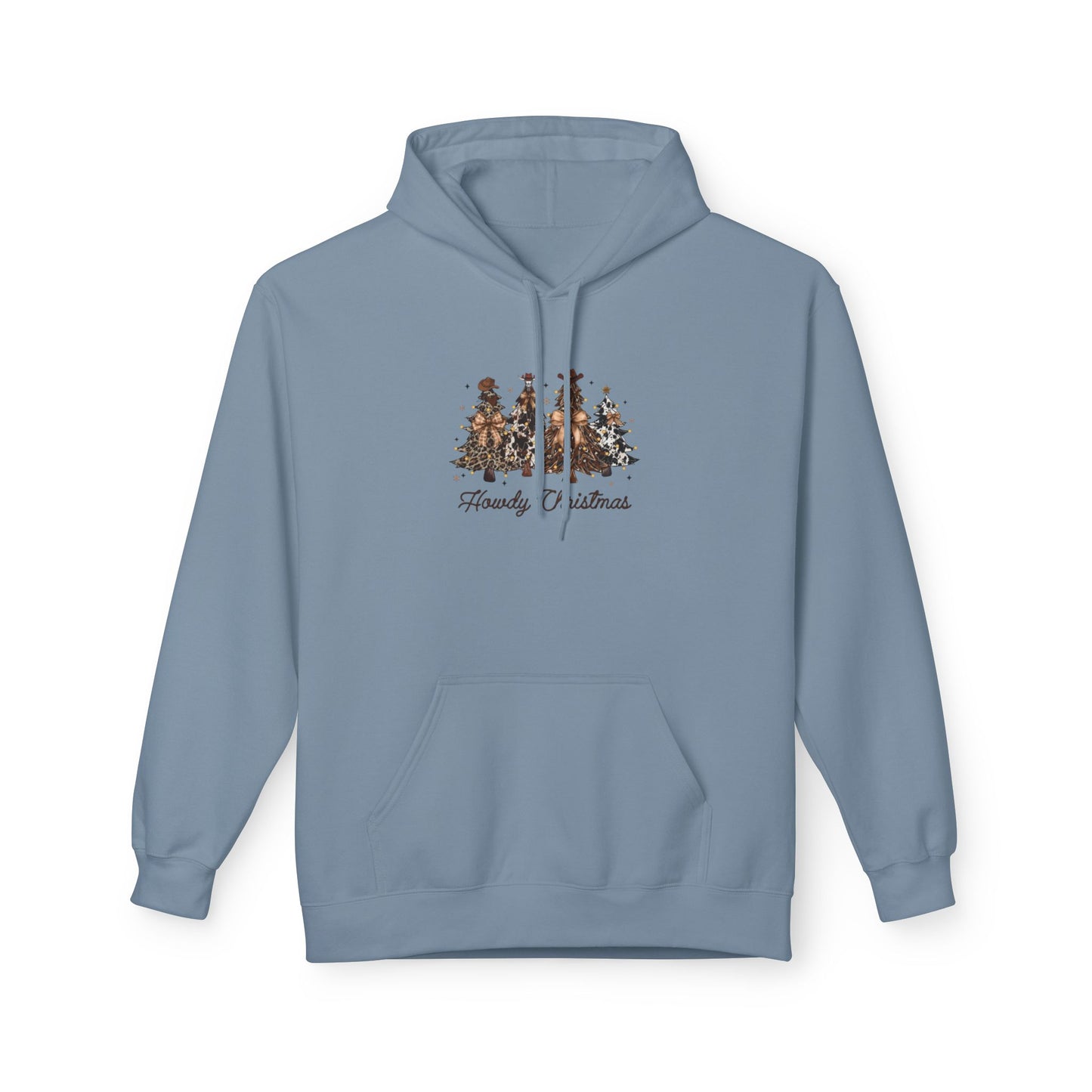 Woodland Christmas Trees Hoodie | Forest Holiday Script