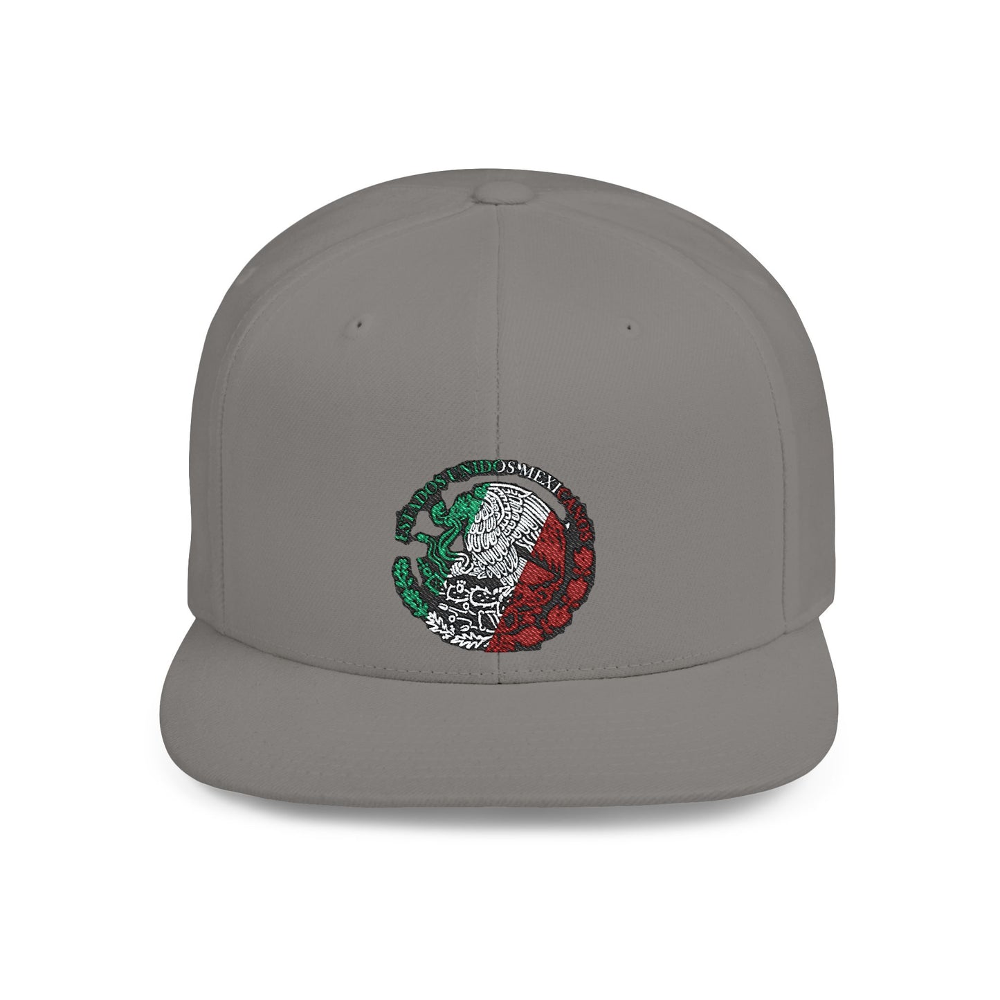Mexican Flag Skull Flat Bill Snapback | Mexico Skull Hat