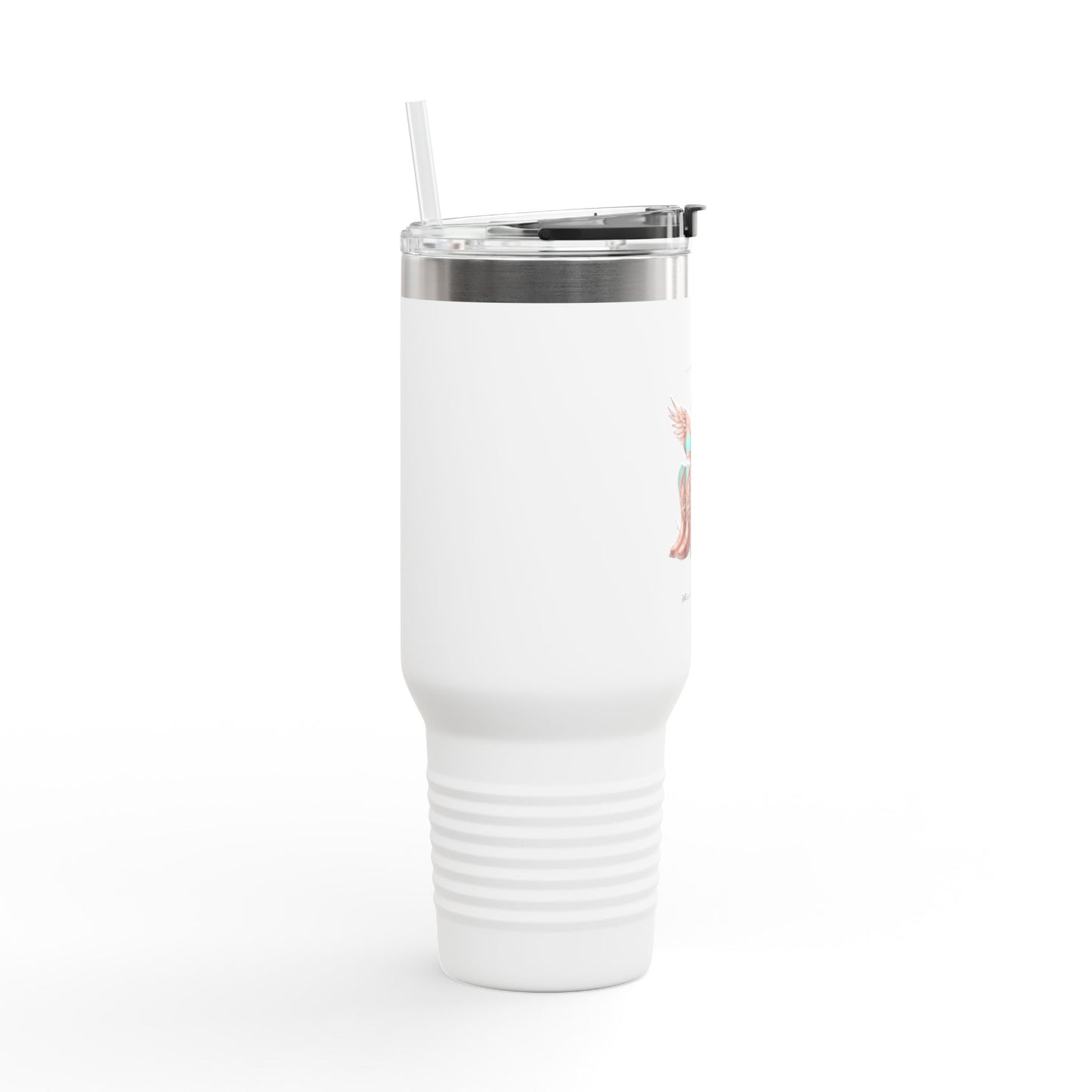 Cross with Cowboy Boots Travel Mug | 40oz Insulated Tumbler