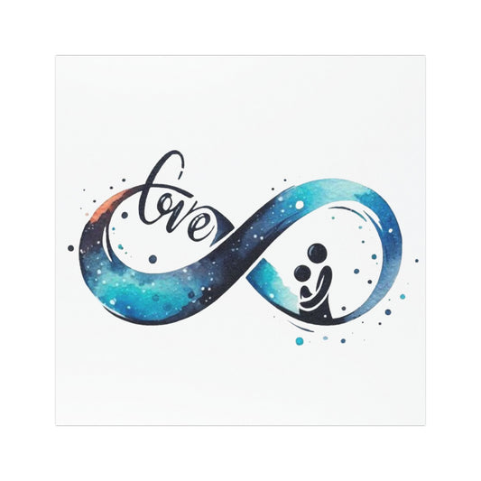 Infinity Love Galaxy Parents Car Magnet | Space Infinity Heart