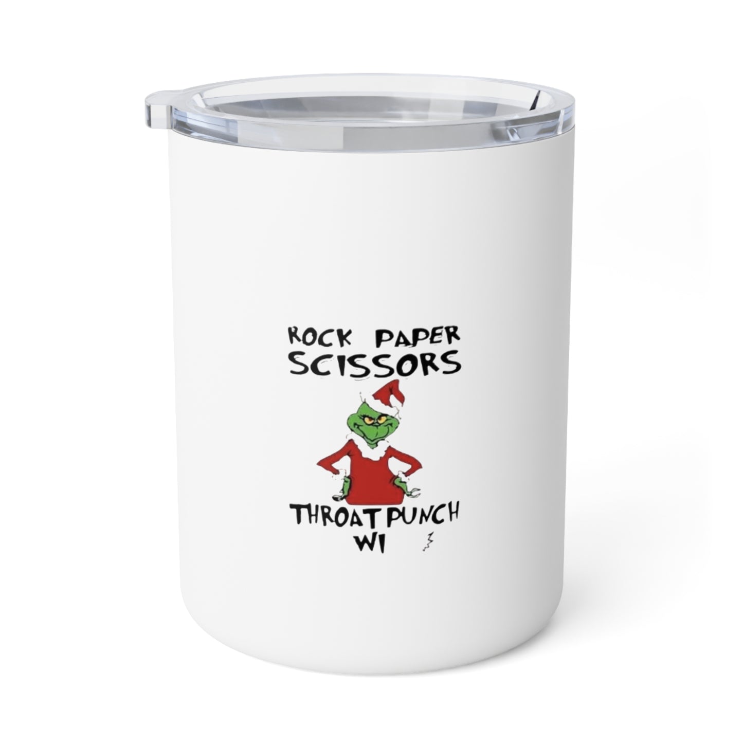 Grinch Throat Punch illustration insulated mug | 10oz Coffee Mug