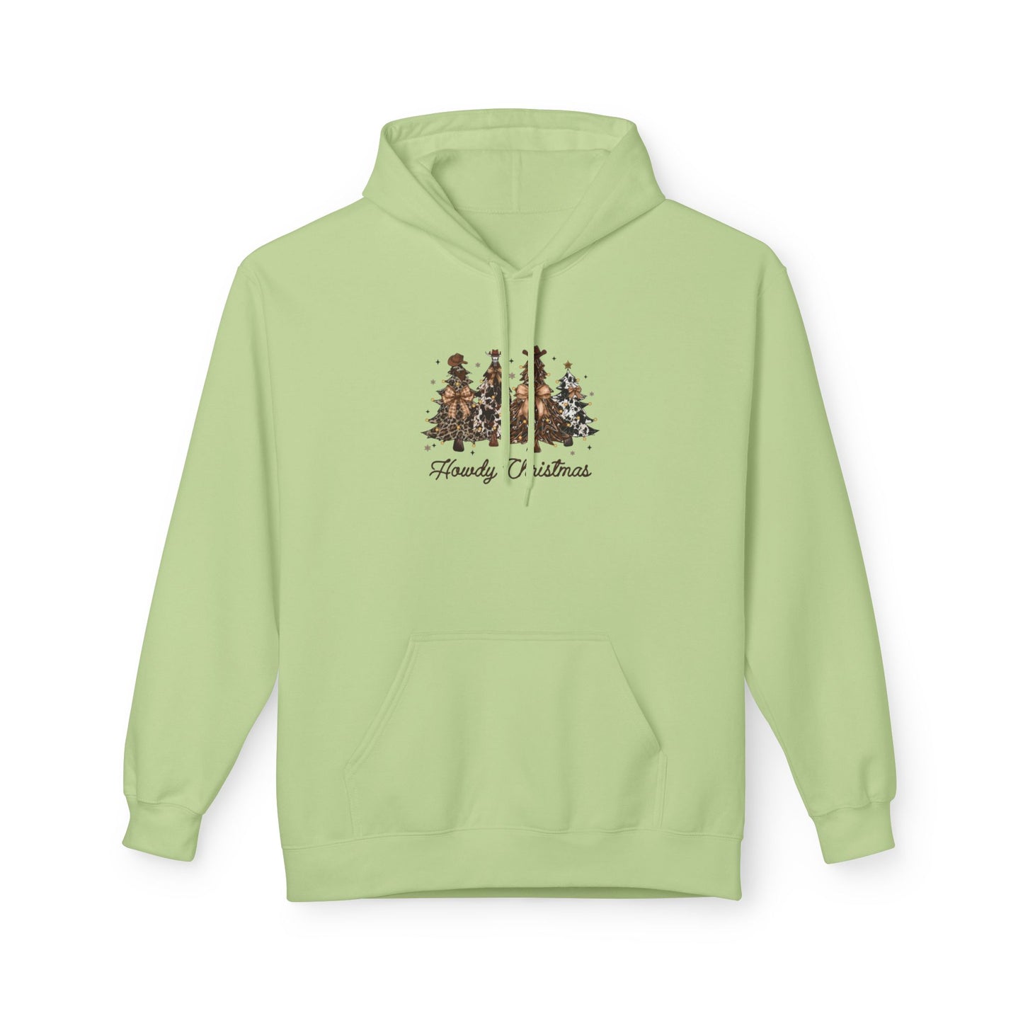 Woodland Christmas Trees Hoodie | Forest Holiday Script