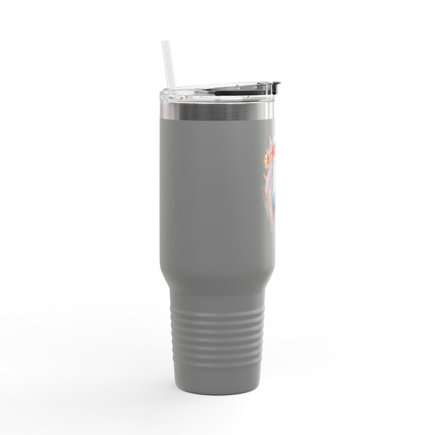 Boho Floral Horse Insulated Travel Mug | 40oz