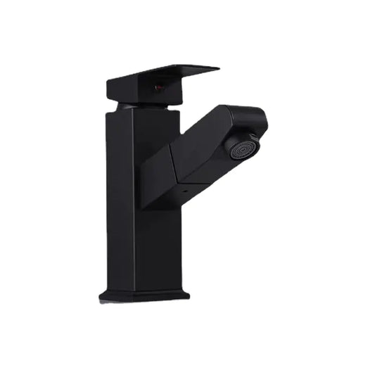 Stainless Steel Pull-Out Faucet for Bathroom Use