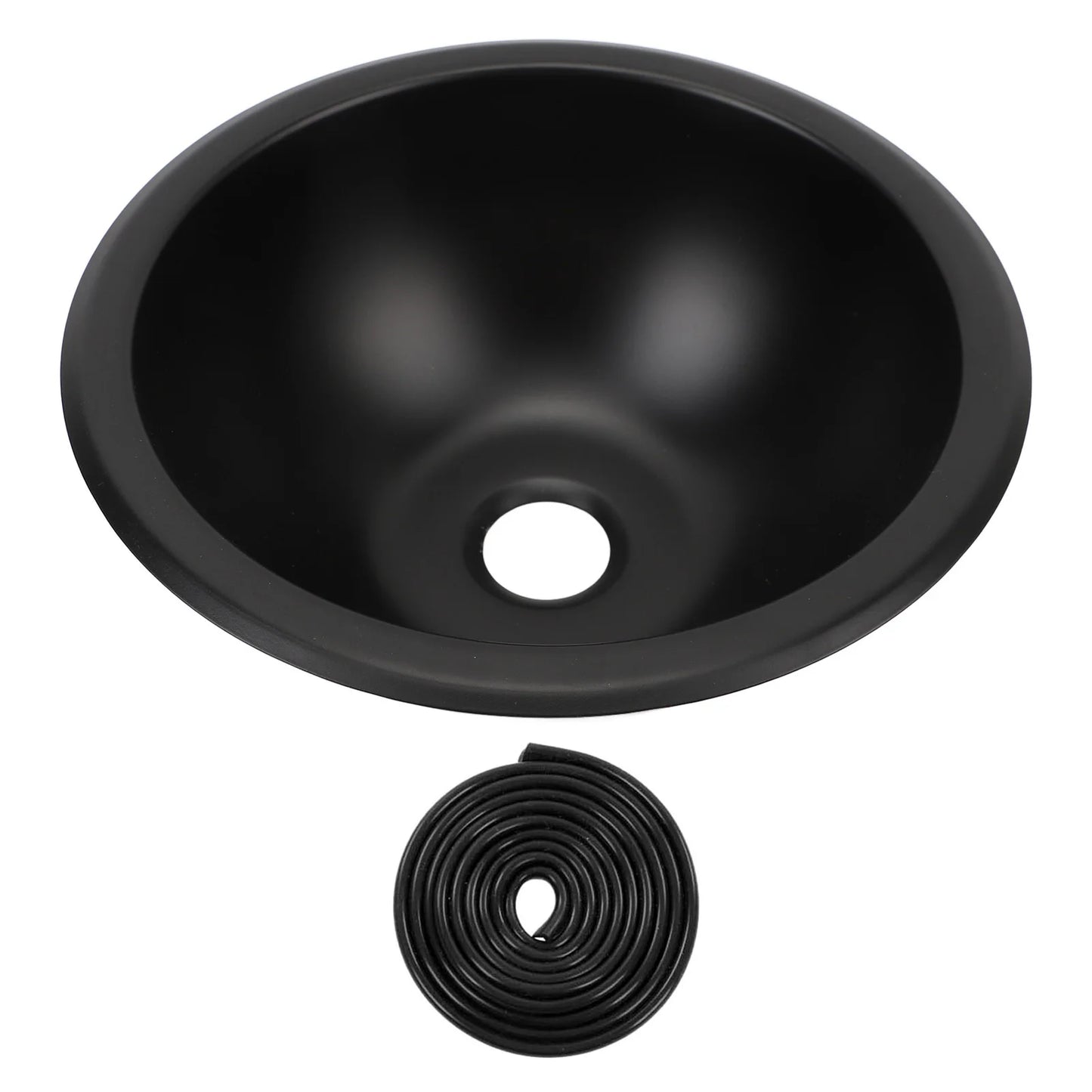 RV Sink 9 X 4in 304 Stainless Steel Round Easy To Clean 40mm Drain Port Hand Wash Basin for RV  Boat  Bathroom Sink