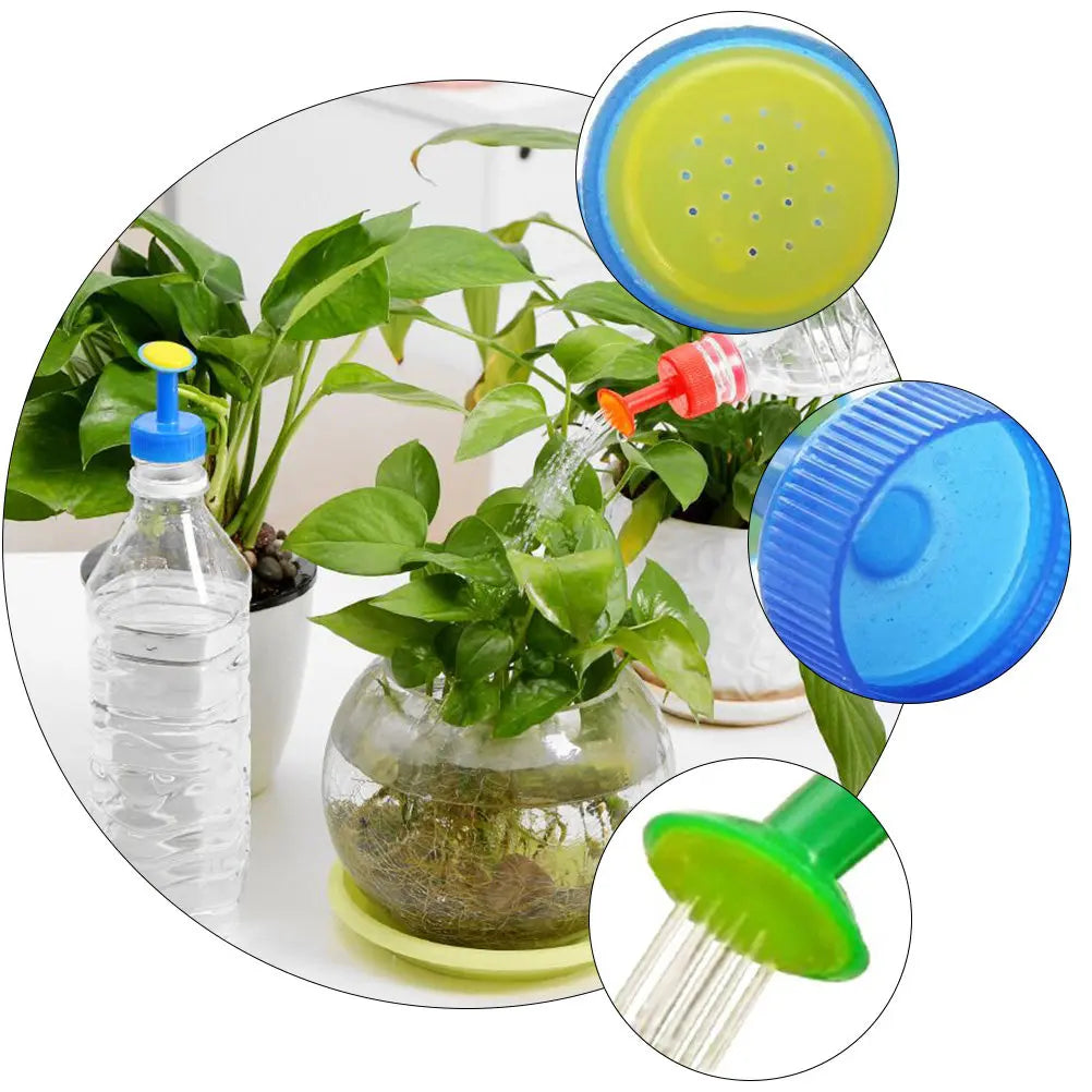 10Pcs Garden Watering Sprinklers Sprinkler Nozzle for Flower Care Portable Bottle Watering Nozzles Sturdy Plastic Reusable